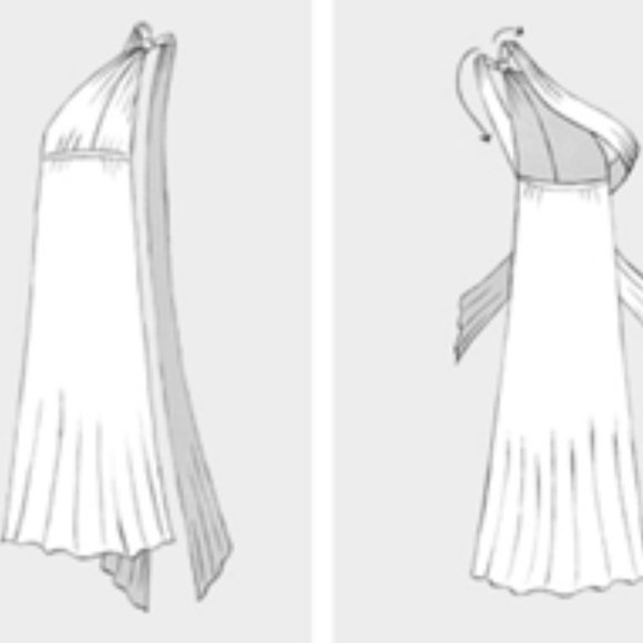 Royal Blue Multi Style Midi Dress - Picture 6 of 9